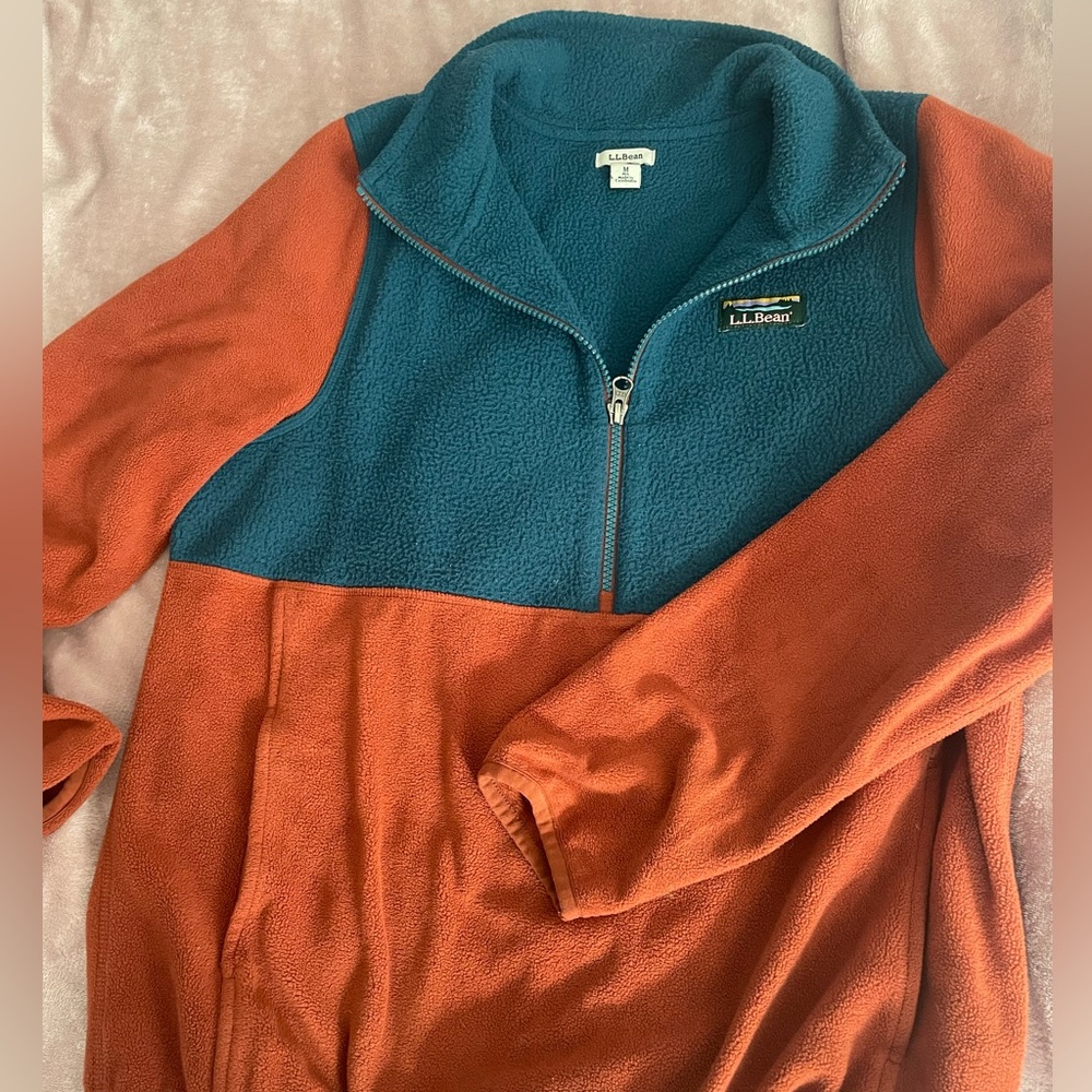 Size M LL Bean Color Block Fleece